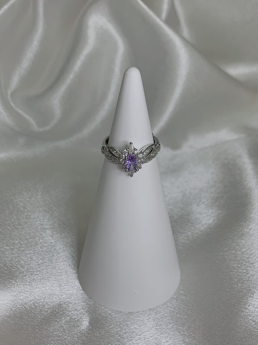 Luxe Violet Bloom Ring